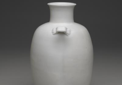 图片[3]-Porcelain vase with loops in white glaze, Xing ware, Tang dynasty (618-907)-China Archive